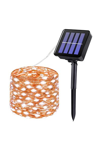 SIKS Lumină liniară de Crăciun, 30 de metri, 300 LED-uri, încărcare solară, c...