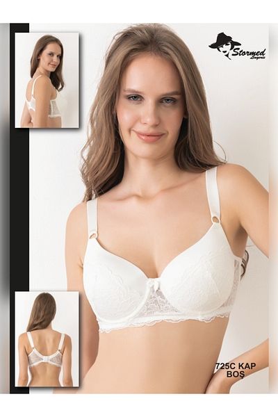 STORMED Underwear Women's Lace Detailed Unbuttressed Bra Set 725