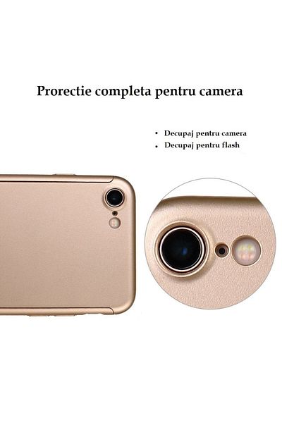 OEM Folie de protecție completă Ipaky Dynamite originală pentru iPhone 6 / iPhone 6S, 360° + sticlă, aurie