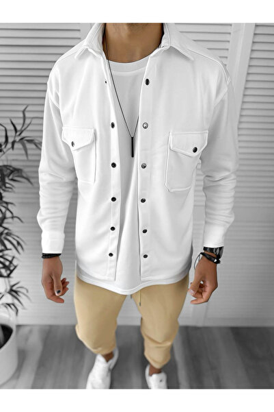 dehaine Men's shirt, casual, white, 12910