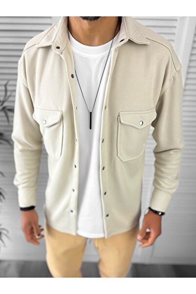 dehaine Men's shirt, casual, beige, 12910