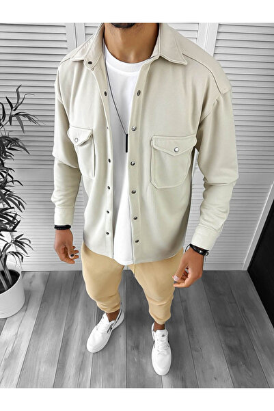 dehaine Men's shirt, casual, beige, 12910