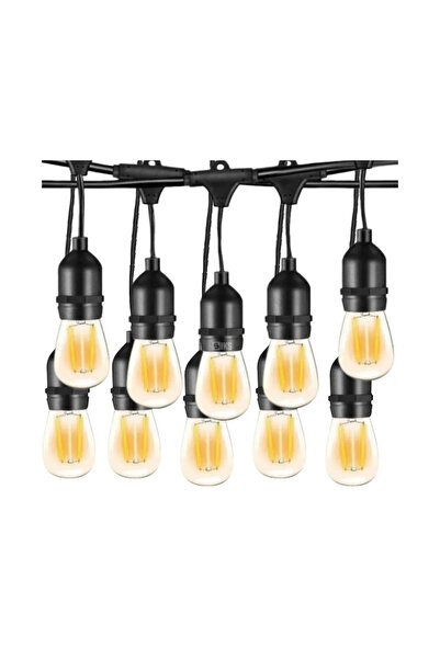 SIKS Șir luminos decorativ, conectabil, pandantive LED, 10 metri, lumină cald...