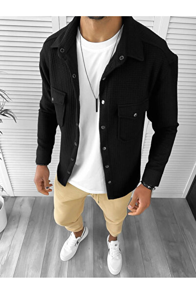 dehaine Men's shirt, casual, black, 12911