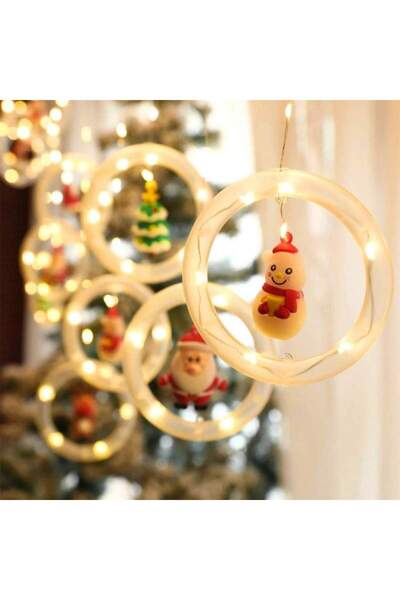 SIKS Christmas Installation, 10 Light Rings, With Figurines, Warm White