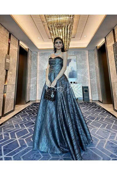 ALANOOD FASHION فستان امل لامع أنثوي راقي وملفت