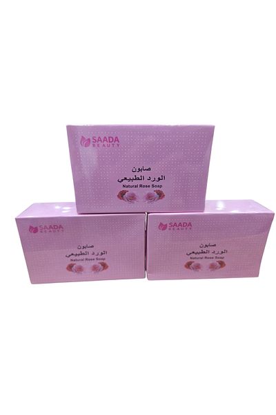 saada Natural Rose Soap Happiness Beauty 125g 3 pieces