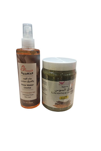 Kuwait Shop صابونية عرق السوس الاصلية كويت شوب 500 جرام + ماء ورد بالعرق السوس ( قطعتين)