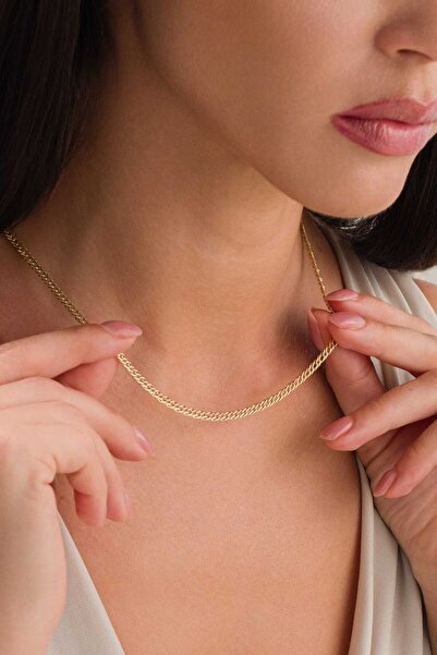 FERMAS KUYUMCULUK 14 Ayar Ezme Gurmet Altın Zincir Kolye