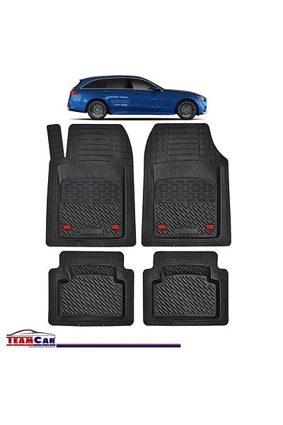 TEAMCAR ® Car Mats Tray Type Compatible with Mercedes-Benz C-Class S206 Break, Estate (2021–2025)