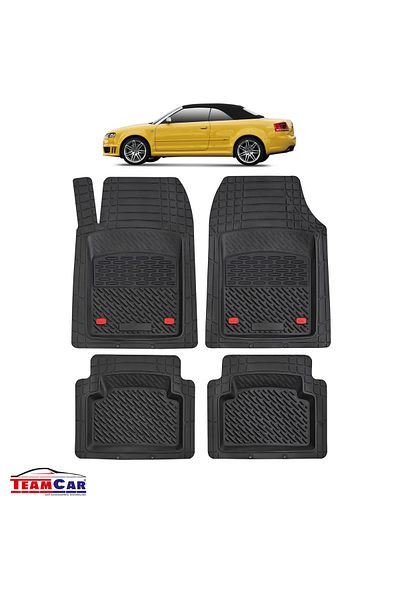 TEAMCAR ® Car Mats Tray Type Compatible with Audi A4 B7 Cabriolet (2006–2008)
