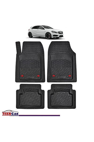TEAMCAR ® Car Mats Tray Type Compatible Mercedes-Benz A-Class W176 Hatchback (2012–2018)