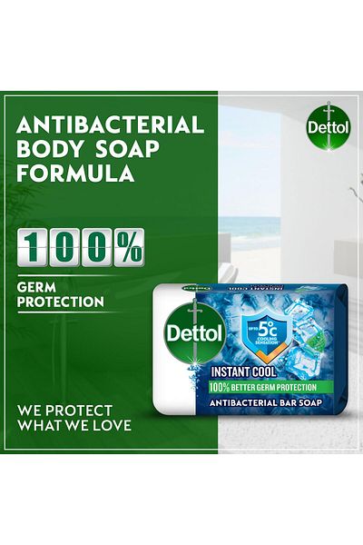 Dettol Cool Anti-Bacterial Bar Soap Menthol & Eucalyptus Scent Value Pack