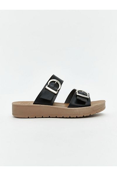 LC Waikiki Lcw Steps Black Double Banded Women's Slippers