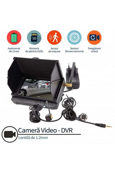 Minitechnics Car anti-vandalism camera, 100% protection, motion sensor, 32 gb
