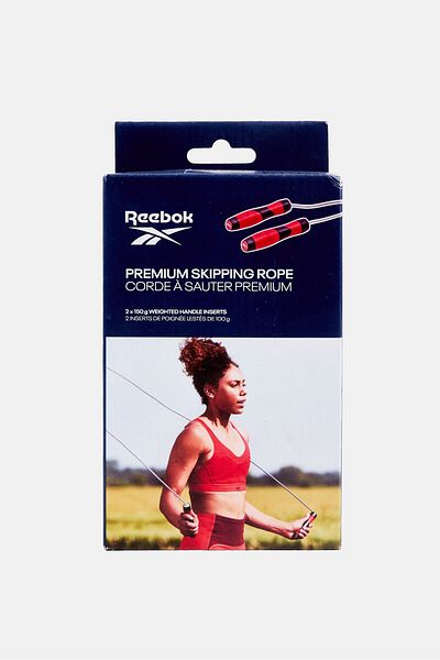 Reebok Premium Skipping Rope, Red