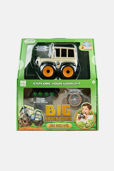 Little Tikes Big Adventures Safari Suv Trucks With Binoculars And Compass, Multicolor