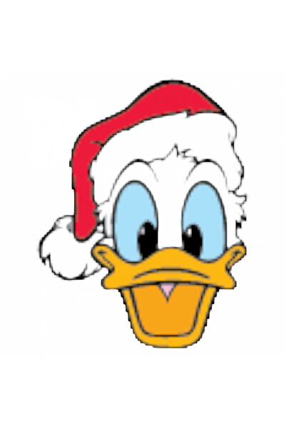 INOVATIX Σετ 8 τεμαχίων, Αυτοκόλλητο Ντόναλντ Ντακ με χριστουγεννιάτικο καπέλ...