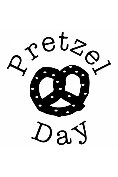 INOVATIX Set de 8 piese, Autocolant Ziua Covrigului la birou, INOVATIX®. 6 cm