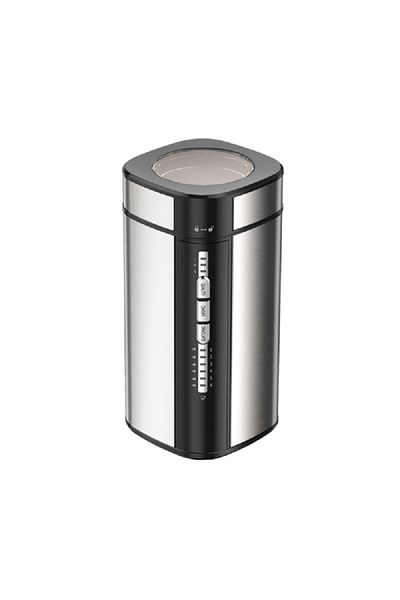 HOMİX 6-Cups Compact Stainless Steel Coffee Bean Grinder Silver and Black