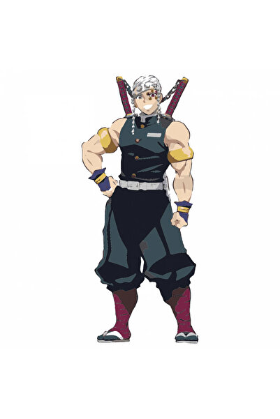 INOVATIX Set de 8 piese, autocolant anime Demon Slayer Tengen Uzui, INOVATIX®...