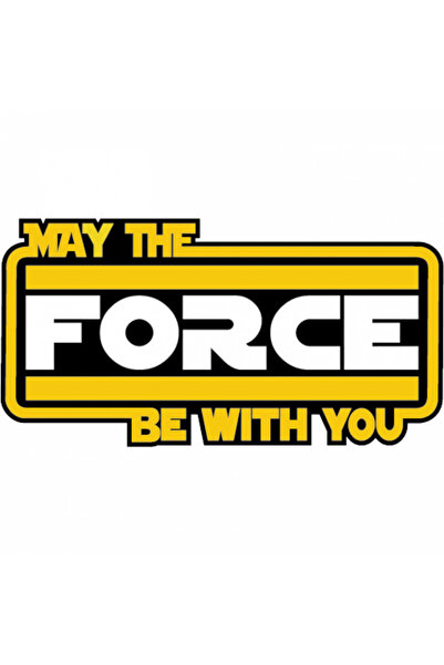 INOVATIX Set de 8 piese, Autocolant Fie ca forța să fie cu tine, INOVATIX®. 6 cm