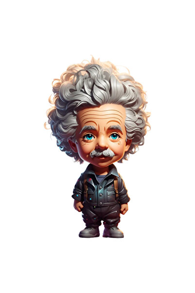 INOVATIX Set de 8 piese, autocolant Albert Einstein, INOVATIX®. 6 cm