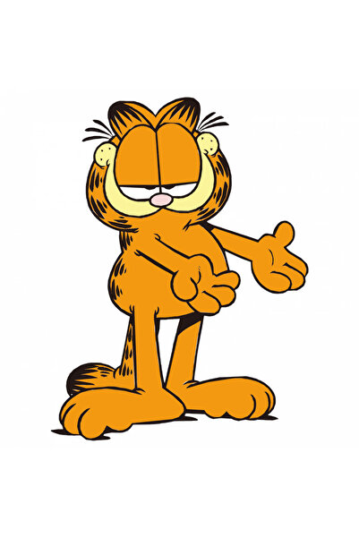 INOVATIX Set of 8 pieces, Garfield determined sticker, INOVATIX®. 6 cm