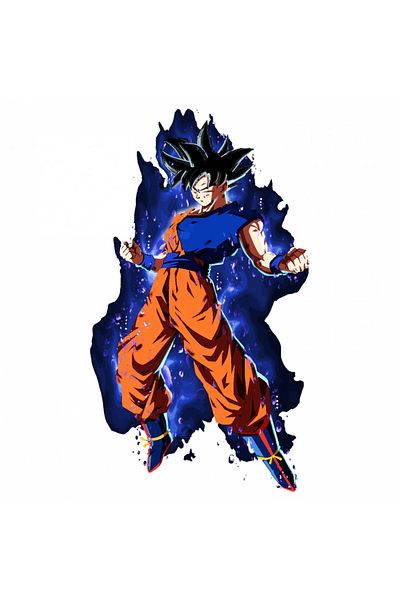 INOVATIX Set de 8 piese, autocolant Dragon Ball Goku ultra instinct 10, INOVATIX®. 6 cm
