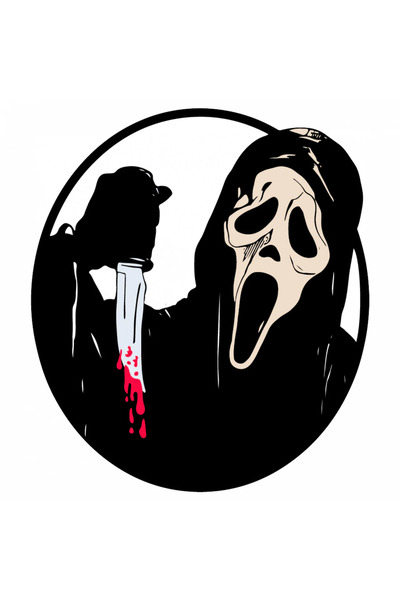 INOVATIX Σετ 8 τεμαχίων, Αυτοκόλλητο ταινίας τρόμου με πρόσωπο φαντάσματος, I...