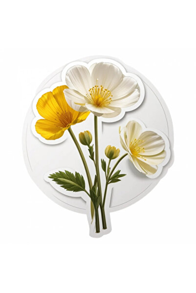 INOVATIX Set de 8 bucăți, autocolant flori de piciorul cocoșului, INOVATIX®. ...