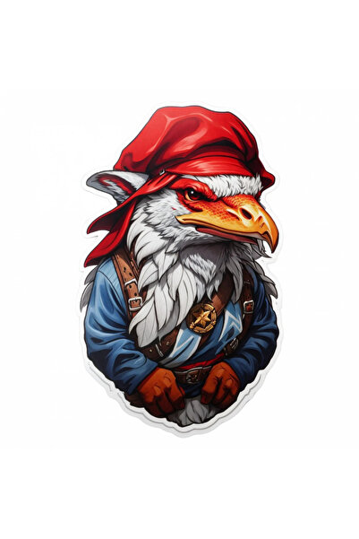 INOVATIX Set de 8 piese, autocolant Goblin Redcap cu cămașă, INOVATIX®. 6 cm