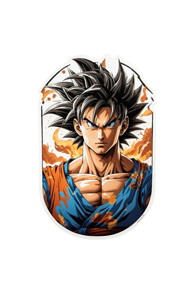 INOVATIX Set of 8 pieces, Goku fighter sticker, INOVATIX®. 6 cm