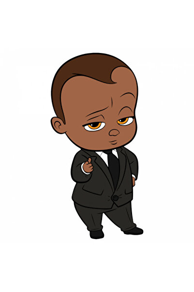 INOVATIX Set de 8 autocolante Boss Baby, INOVATIX®. 6 cm