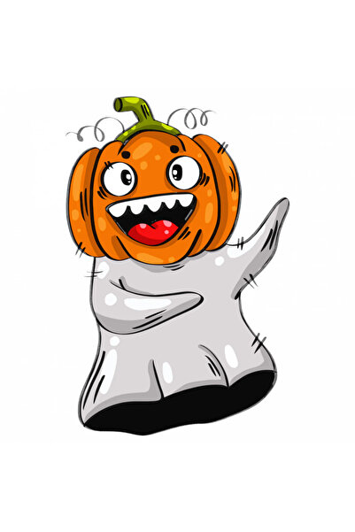 INOVATIX Set de 8 autocolante amuzante cu fantome de Halloween, INOVATIX®. 6 cm