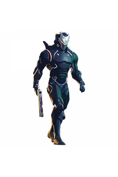 INOVATIX Set de 8 piese, autocolant Fortnite Omega, INOVATIX®. 6 cm