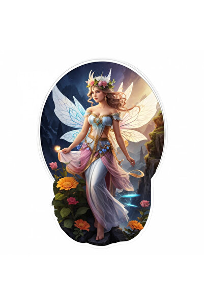 INOVATIX Set de 8 bucăți, autocolant transparent cu zână, INOVATIX®. 6 cm