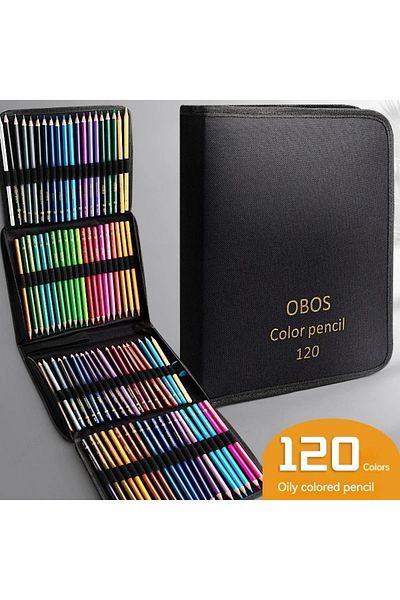 Choice 120 Oil colors bag 200/120/72/48 Colored Pencils Oil / Watercolor Color Pencils with Cloth Bag For P