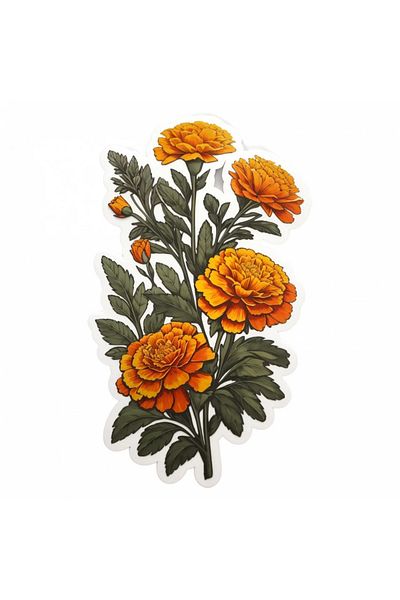 INOVATIX Set de 8 bucăți, autocolant Crait Flowers, INOVATIX®. 6 cm