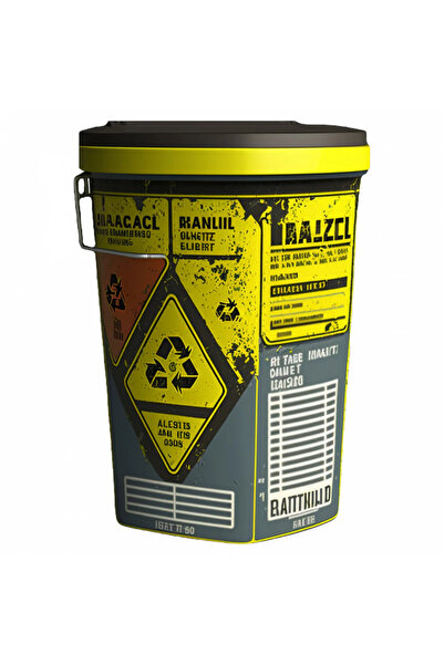 INOVATIX Set de 8 bucăți, autocolant găleată de laborator periculoasă, INOVAT...