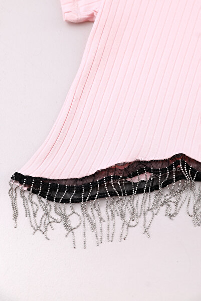 Fulla Moda Κοριτσίστικο κορμάκι με κορδόνι μέσης