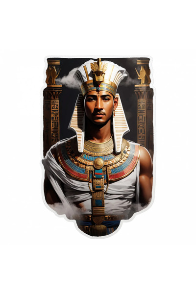 INOVATIX Set de 8 piese, autocolant zeul egiptean Imhotep cu pieptar, INOVATI...