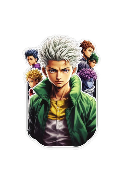 INOVATIX Set de 8 piese, autocolant băiat cu jachetă, INOVATIX®. 6 cm