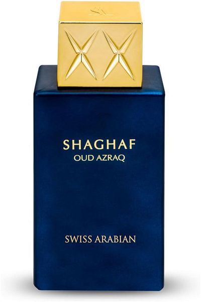 SWISS ARABIAN Shaghaf Oud Azraq Unisex Eau De Parfum 75ml - Amber, Vanilla, Oud Scent