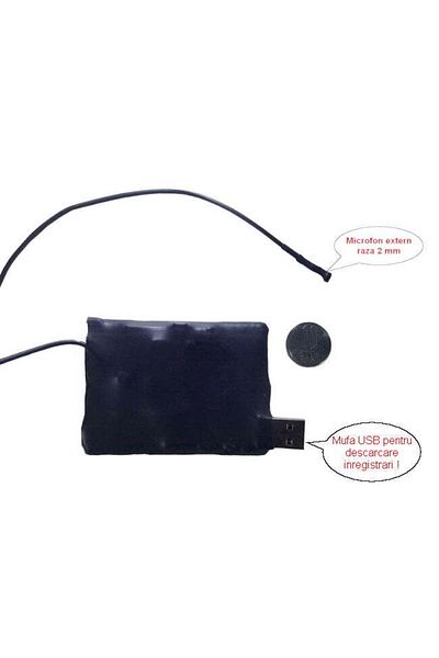 Minitechnics Microphone with 10-day Recording, Ultra Clear HD Sound - X-tend 2mm Range BB278REPHDXTE