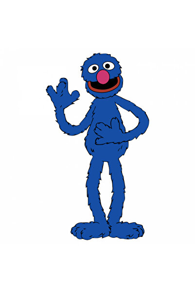 INOVATIX Σετ 8 τεμαχίων, αυτοκόλλητο Grover Sesame Street, INOVATIX®. 6 εκ.