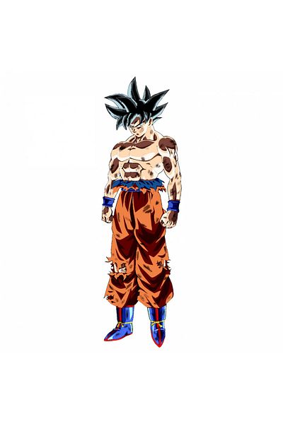 INOVATIX Set de 8 piese, autocolant Dragon Ball Goku ultra instinct 8, INOVATIX®. 6 cm