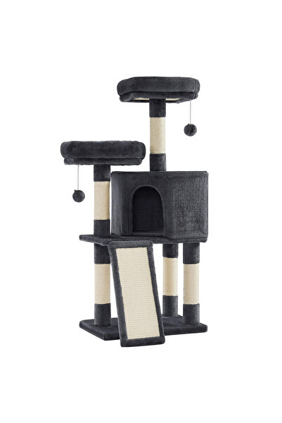 Teno Ansamblu de Joaca pentru Pisici Teno®, tip turn, 2 platforme, 3 niveluri...