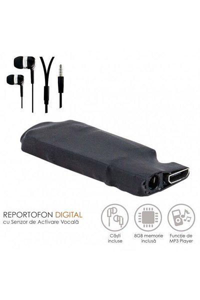 Minitechnics Professional Voice Recorder, 8Gb Memory - Ultra Clear HD Sound - 7 Grams Picolo6-8Gb
