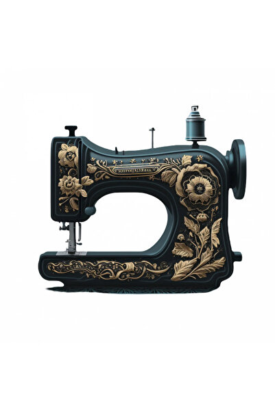 INOVATIX Set de 8 piese, autocolant mașină de cusut retro cu flori, INOVATIX®. 6 cm